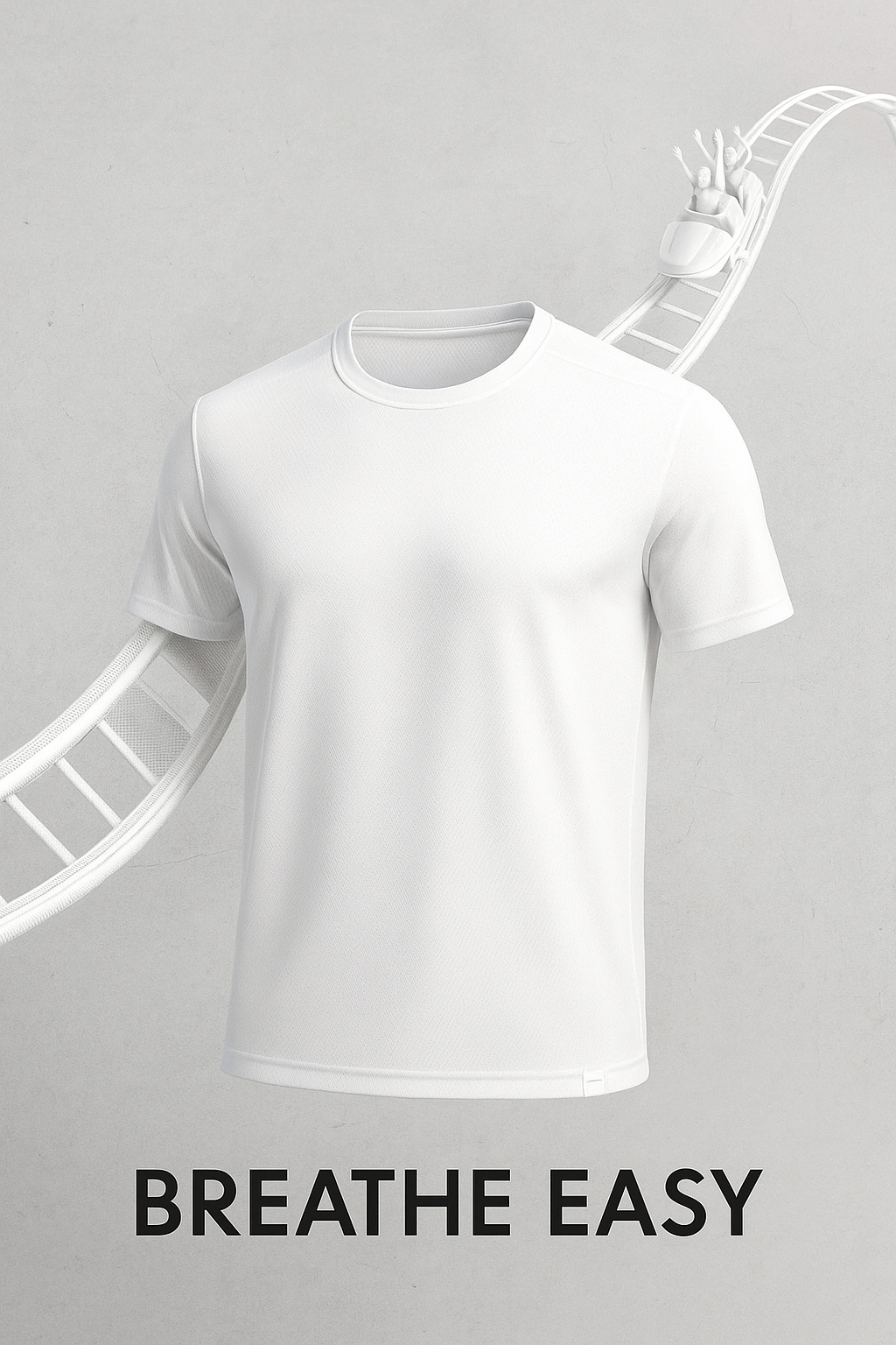 Kadın Beyaz Performans Spor Tişört Hızlı Kuruyan Esnek ve Dayanıklı Kumaş Nem Emici Spor T-Shirt