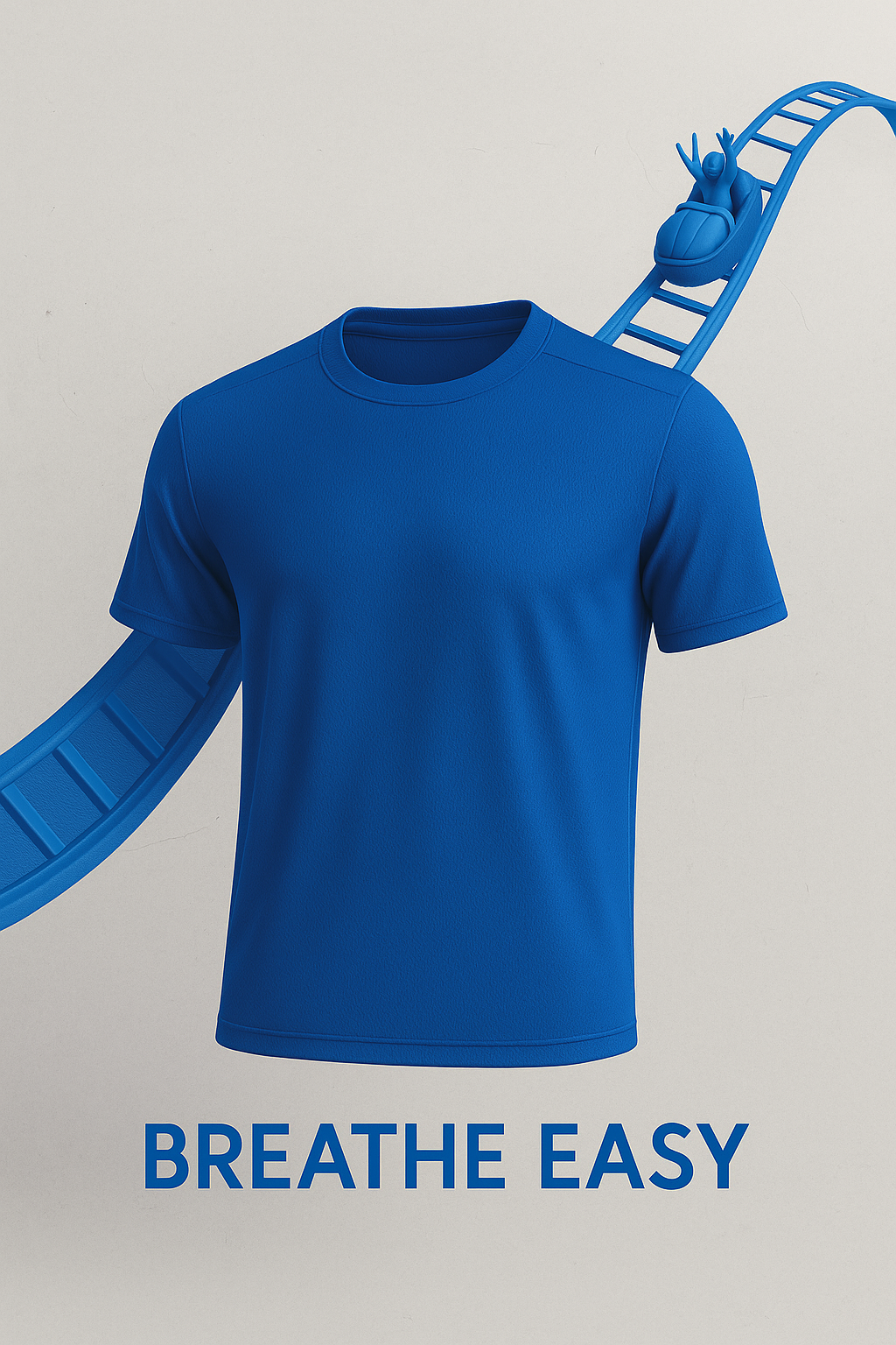 Kadın Saks Performans Spor Tişört Hızlı Kuruyan Esnek ve Dayanıklı Kumaş Nem Emici Spor T-Shirt