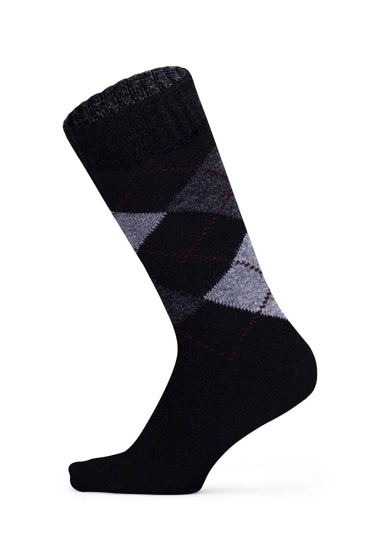 Men's 4-Pack Lambswool Patterned Wool Socks