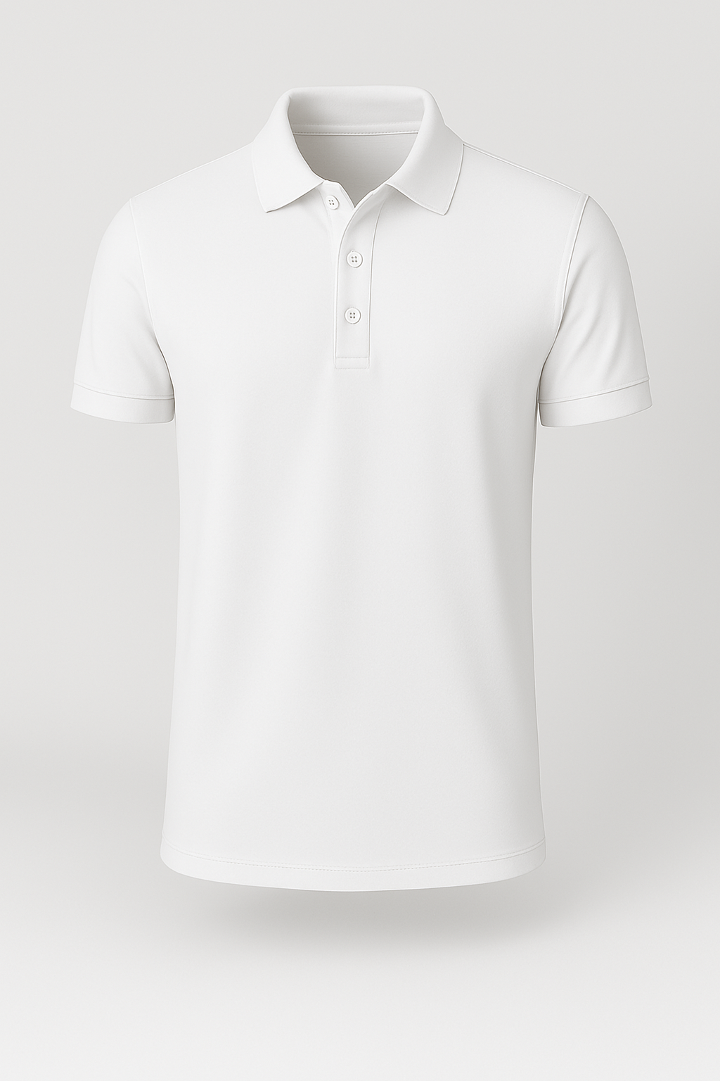 Erkek Beyaz Polo Yaka T-shirt