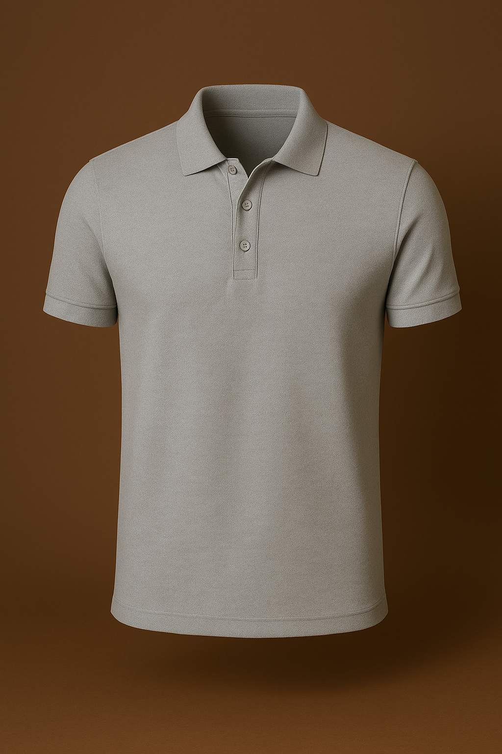 Erkek Gri Polo Yaka T-shirt