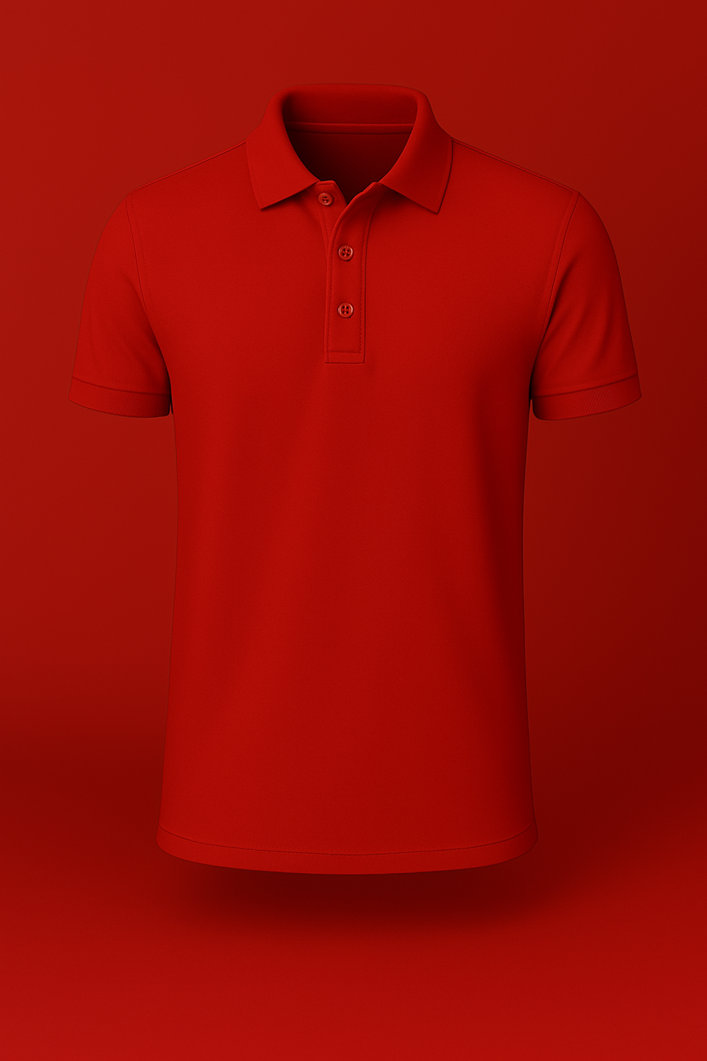 Erkek Kırmızı Polo Yaka T-shirt