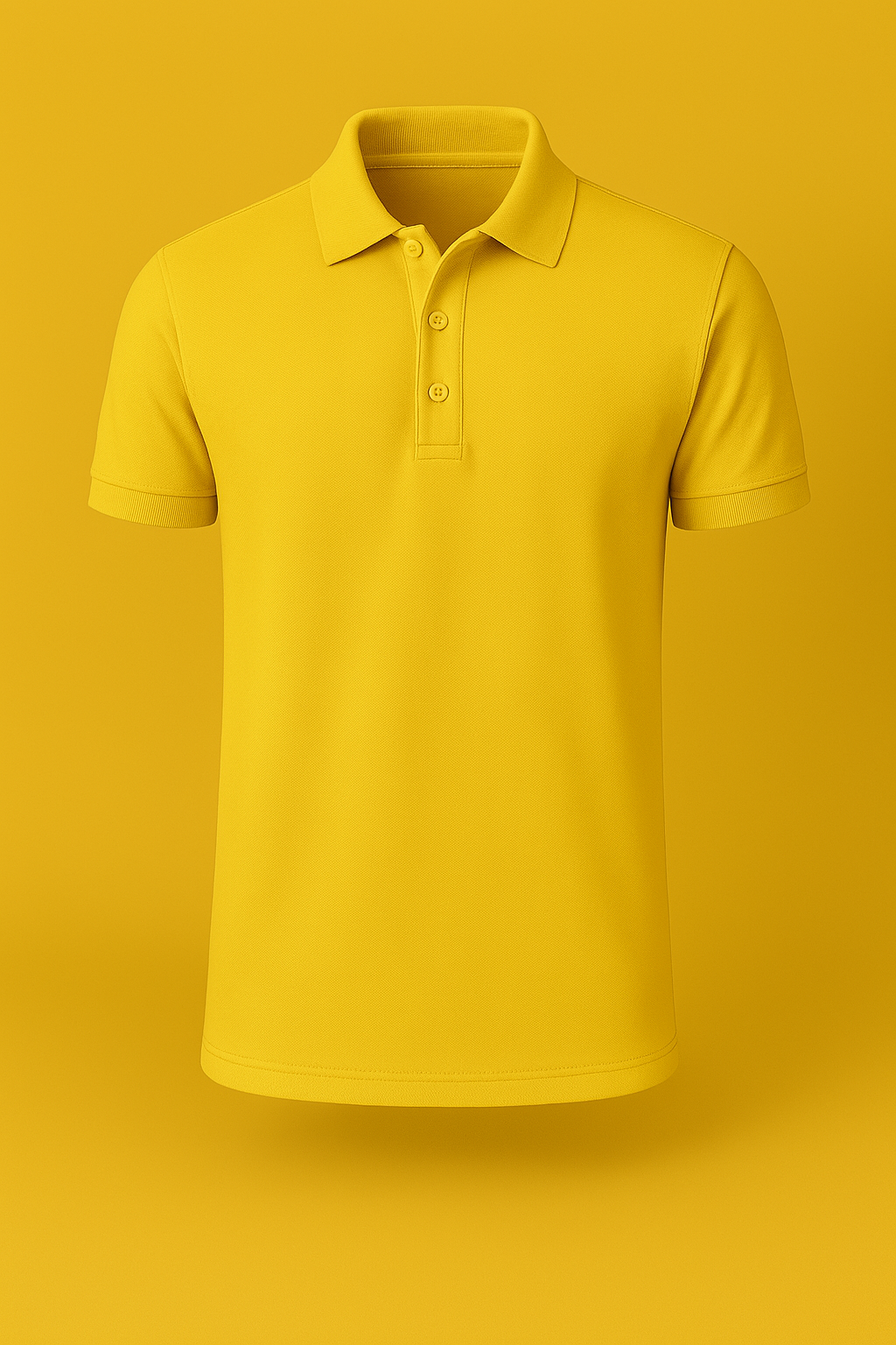 Erkek Sarı Polo Yaka T-shirt