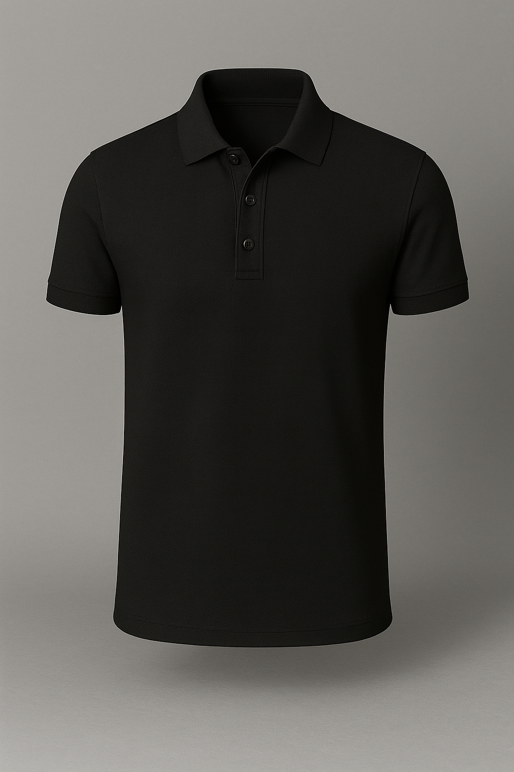 Erkek Siyah Polo Yaka T-shirt