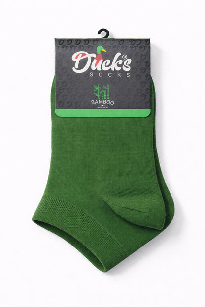 Erkek Yeşil Bambu 24 Çift Dikişsiz Patik Çorap