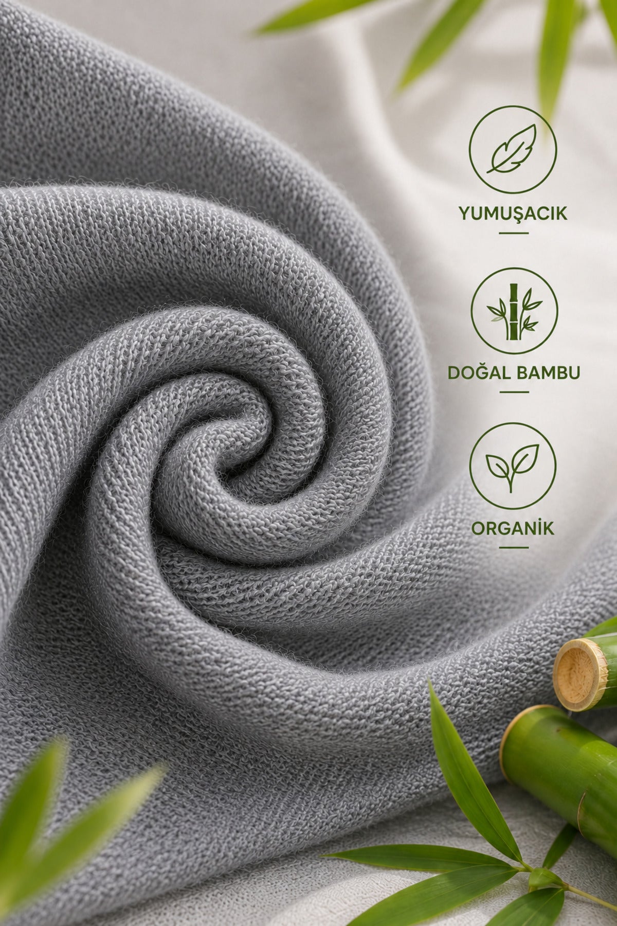 Kadın Gri 6'lı Bambu Extra Yumuşak Yazlık Dikişsiz Çorap Terletmeyen Soft Çorap