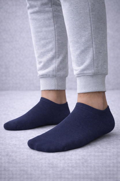 Erkek Bambu 6'lı Dikişsiz Sneakers Çorap