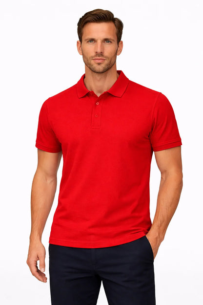 Erkek Kırmızı Polo Yaka T-shirt
