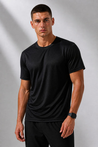 Erkek Spor Tişört Hızlı Kuruyan Esnek ve Dayanıklı Kumaş Nem Emici Spor T-Shirt