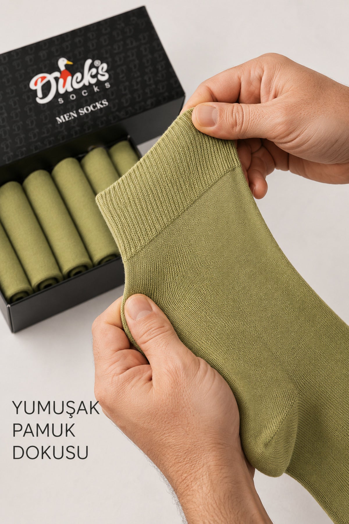 Erkek Outdoor Çorap 6 Çift Kutulu Pamuklu Uzun Konç Asker Çorabı