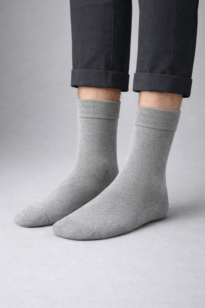 Ducks Socks Toprak Renkleri Erkek 3'lü Dikişsiz Isı Koruyucu Termal Kışlık Havlu Çorap