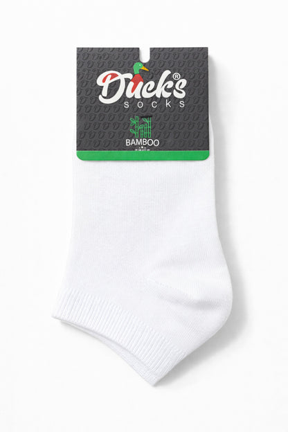 Erkek Beyaz Bambu 24 Çift Dikişsiz Patik Çorap