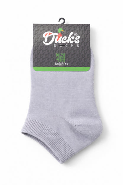 Erkek Gri Bambu Patik Kutulu Çorap 6 Çift Dikişsiz Nefes Alabilir Terletmez