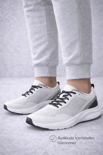 Erkek Gri Bambu Sneaker Çorap 6’lı Paket – Dikişsiz, Terletmeyen, Dayanıklı, Görünmez