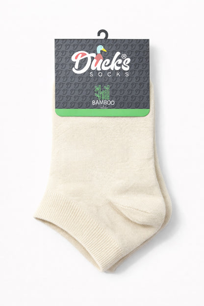 Erkek Krem Bambu 24 Çift Dikişsiz Patik Çorap