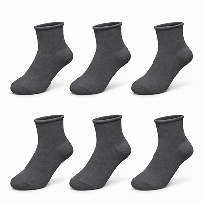 6251 erkek kısa konç lastiksiz çorap 6 çift – Füme – 1. görsel