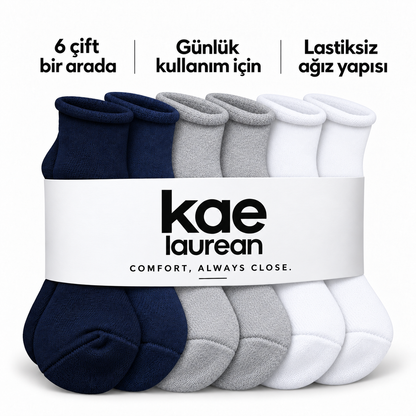 6251 erkek kısa konç lastiksiz çorap 6 çift – 2 Lacivert + 2 Gri + 2 Beyaz – 4. görsel