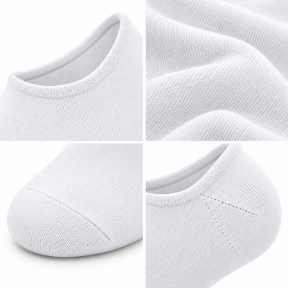 8034 erkek bambu sneaker çorap 6 çift – Beyaz – 3. görsel