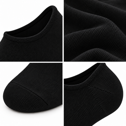 8034 erkek bambu sneaker çorap 6 çift – Siyah – 3. görsel