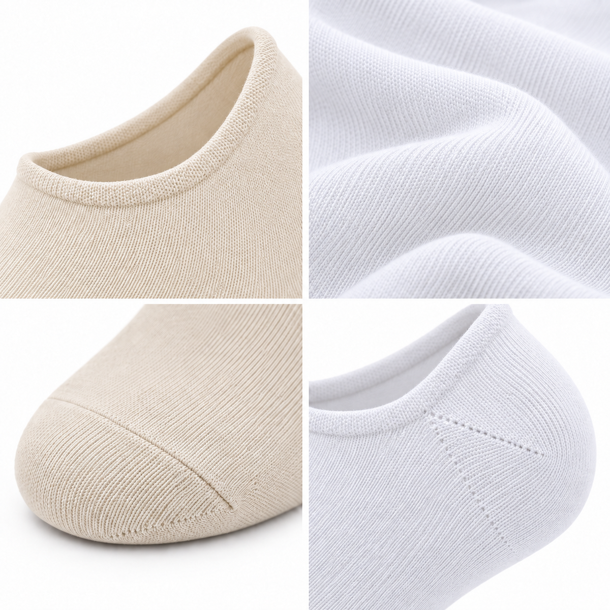 8034 erkek bambu sneaker çorap 6 çift – 3 Taş + 3 Beyaz – 3. görsel