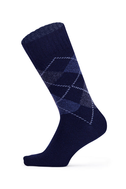 Men's 4-Pack Lambswool Patterned Wool Socks