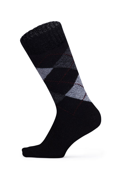 Men's 4-Pack Lambswool Patterned Wool Socks