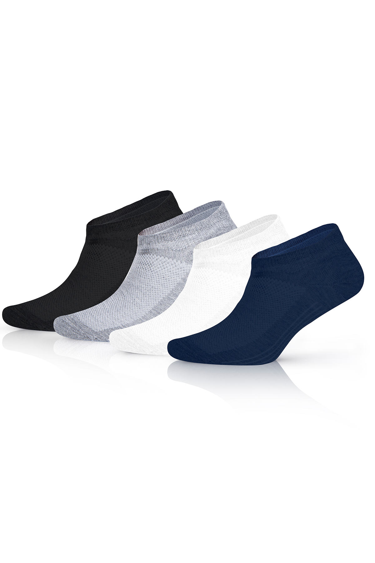 KaeLaurean Men's 4-Pack Cotton Invisible Socks 