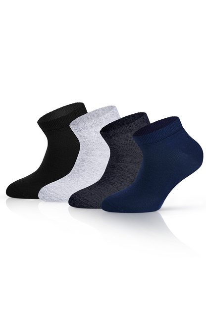 KaeLaurean Seamless 4-Pack Men's Short Socks 