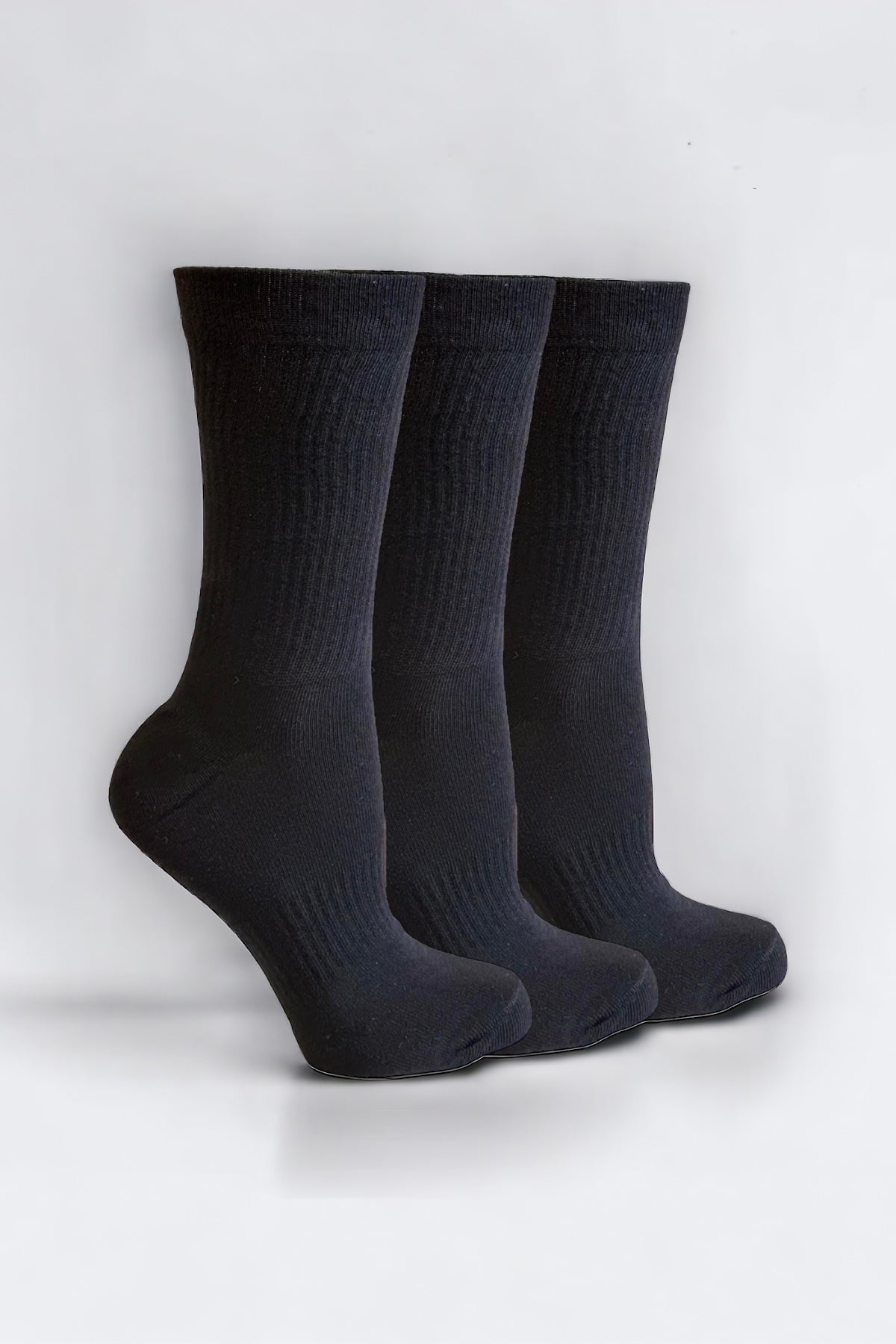 Men's 3-Pack Tennis Black Sports Socks