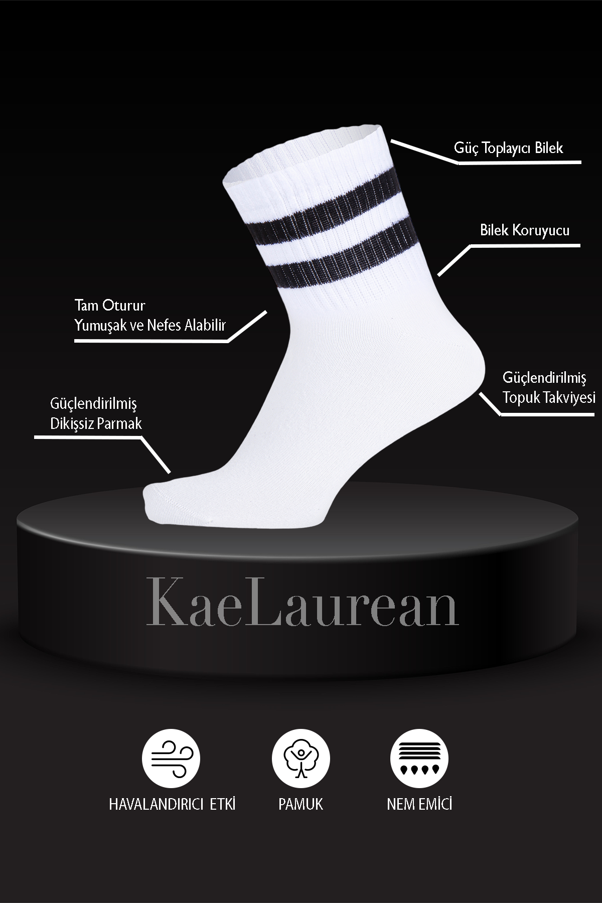 KaeLaurean 4-Pack Cotton Hoop Short Half Ankle College Type Sports Booties Washable Men's Socks 