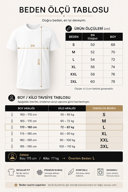 Erkek Beyaz Pamuklu Regular Fit Tişört