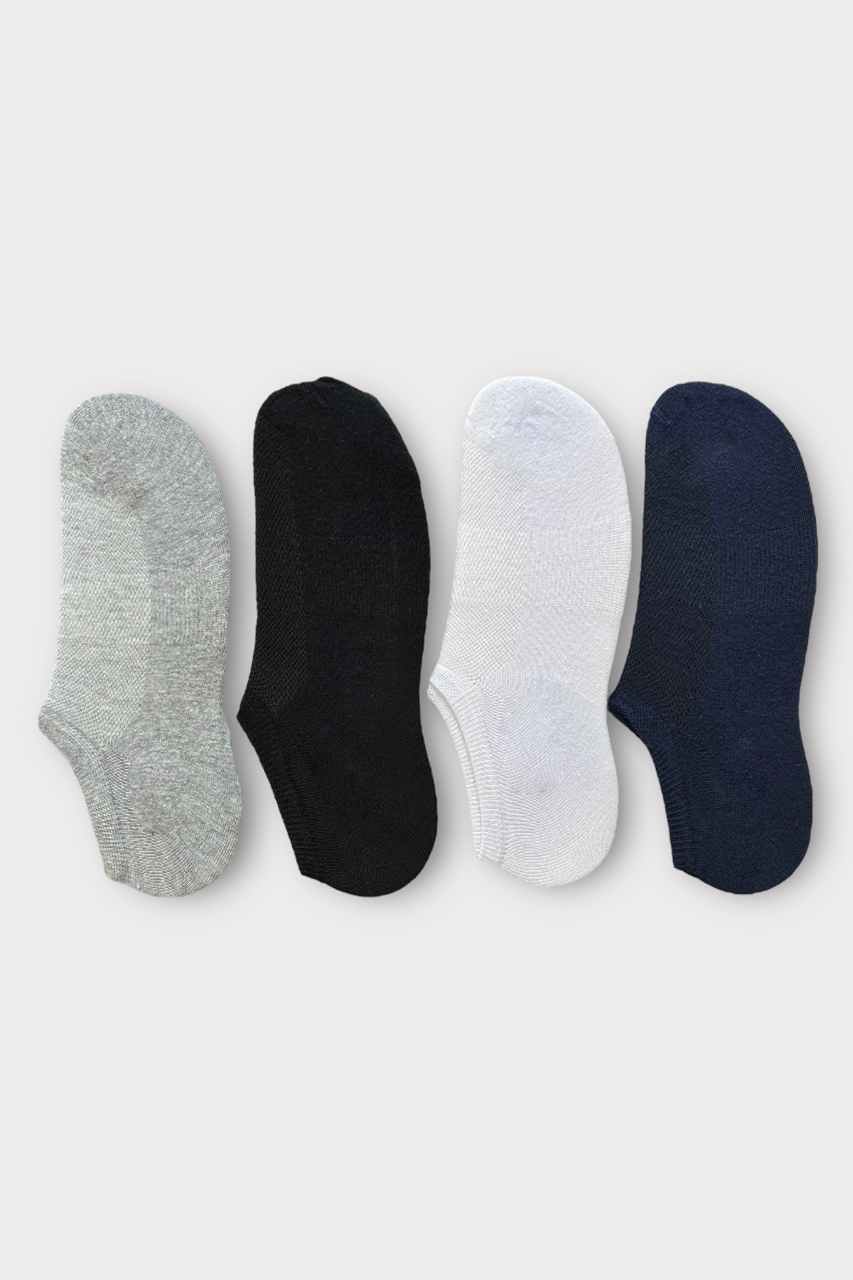 KaeLaurean Men's 4-Pack Cotton Invisible Socks 