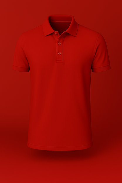Erkek Kırmızı Polo Yaka T-shirt