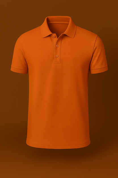 Erkek Turuncu Polo Yaka T-shirt